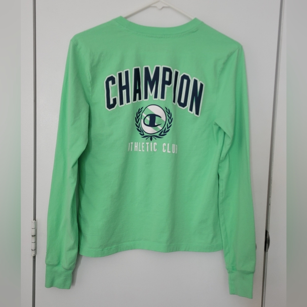 Champion Green Long Sleeve Tee